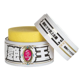 Твердий віск SOFT99 The King of Gloss White & Light 00178 для світлих автомобілів, 300 г, Японія
