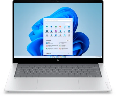 Ноутбук HP OmniBook X Laptop Next Gen AI 14-ka0006ua (DM8T8EA) Glacier Silver / 14" IPS WUXGA / Intel Core Ultra 5 325 / RAM 16 ГБ / SSD 512 ГБ / Windows 11 Home / Подсветка клавиатуры / Зарядка по USB