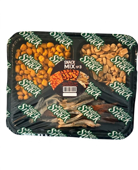 Набір снеків Master Snack Mix №3 — Асорті до пива (кукурудза, арахіс, сушена рибка)