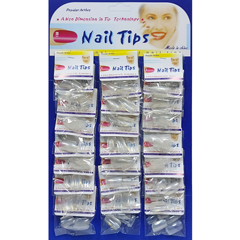 Ногті накладні квадратні прозорі Nail Tips, 240 шт.