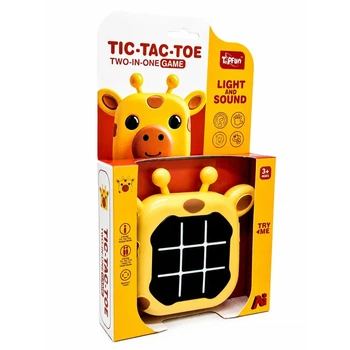 Детская игра Tic-Tac-Toe G66-3 интерактивная со светом и звуком 15x4x26,2 см пластик разноцветный