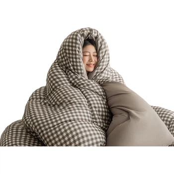 Ковдра JD Puffy Warm зимова тепла, клас А, коричнева, 2x2.3 м