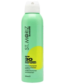 Сонцезахисний спрей для тіла St Moriz Suncare SPF 30 Body Spray 200ml
