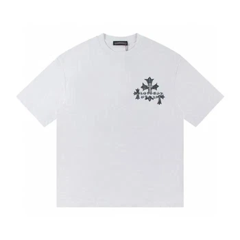 Чоловіча літня футболка Chrome Hearts з принтом 2XL біла (MCF000070)