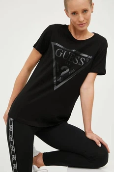 Женская футболка Guess с принтом L черная (WCF0000555)