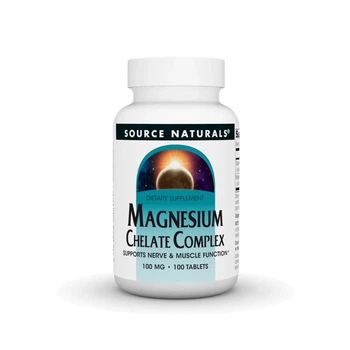 Магній Хелат 100 мг Magnesium Chelate Complex Source Naturals 100 таблеток