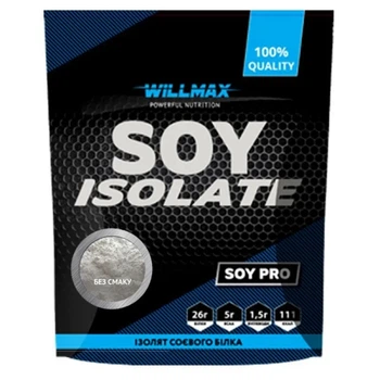 Ізолят соєвого протеїну Soy Isolate Willmax, без смаку, 900 г