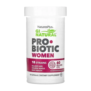 Пробиотик для женщин Nature's Plus GI Natural, 30 капсул