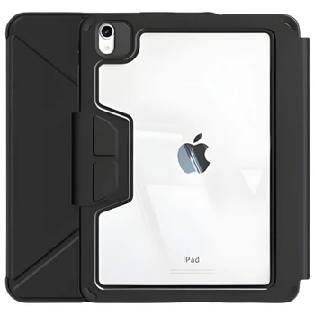 Чохол (книжка) Apple iPad Air 11 2026, BeCover Rugged Origami Transparent, Чорний - 746649