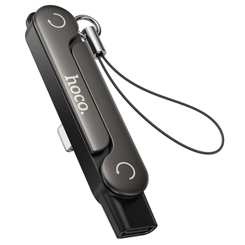 Переходник HOCO UA47 Lightning male to Type-C female adapter (Black) (254520)