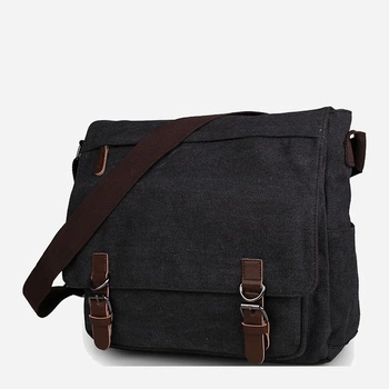 Сумка мессенджер через плечо мужская Vintage leather-14587 Серая