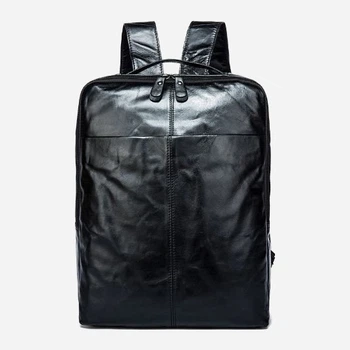 Рюкзак з натуральної шкіри вміщує формат А4 Vintage leather-14845 Чорний