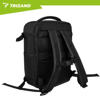 Туристический рюкзак с USB-портом 40x25 см для путешествий черный Trizand FK-0742