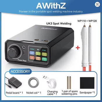 Портативный точечный сварочный аппарат AWithZ UK3 10000 мАч, сварка до 0.7 мм