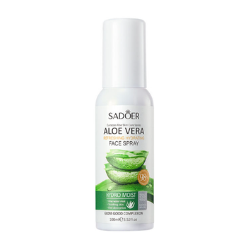 Зволожувальний спрей для обличчя з алое Sadoer Aloe Vera Refreshing Hydrating Face Spray, 100 мл (6942349712272)