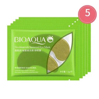 Гідрогелеві патчі з нікотинамідами та водоростями Bioaqua Nicotinamide Seaweed Eye Mask, 7.5 г х 5шт (6975239996339)