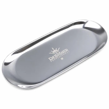 Металлический лоток Silver M (23х9,8см) для инструментов, аксессуаров, декора Дизайнер