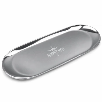 Металлический лоток Silver L (30х12,4см) для хранения инструментов, аксессуаров, декора Дизайнер