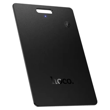 Брелок-трекер Hoco E102 Nida Dual Card Type Anti-Lost Device Black с поддержкой Apple Find My и Google Find My Device