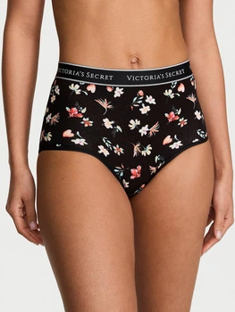 Трусики сліпи жіночі бавовняні Victoria's Secret 27311224 XS Чорні (2699958461)