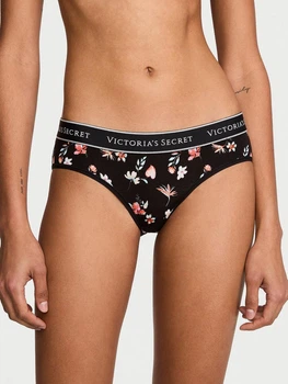 Трусики хіпстери жіночі бавовняні Victoria's Secret 27311228 M Чорні (28755689753)