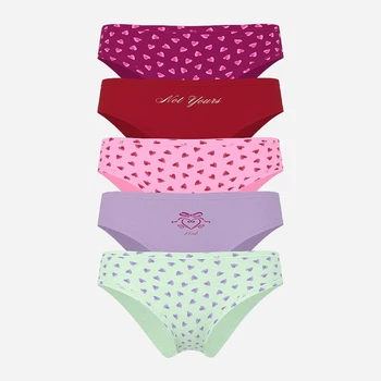 Набір трусиків сліпів жіночих бавовняних Victoria's Secret 27172653 XS 5 шт Рожевий (2887669781)