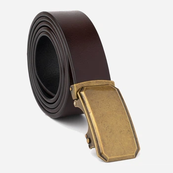 Ремінь чоловічий з натуральної шкіри Vintage leather-20276 115 см Коричневий