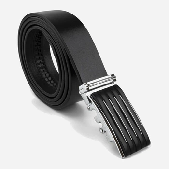 Ремень мужской из натуральной кожи Vintage leather-20301 115 см Черный