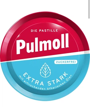 Льодяники Pulmoll Extra Stark з ментолом та вітаміном С без цукру 50 г