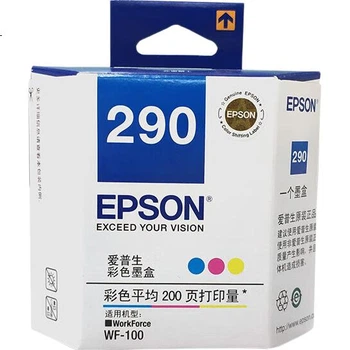 Картридж Epson T290, сумісний із принтерами WF-100/WF, ресурс приблизно 200 сторінок, оригінальний кольоровий картридж (в комплекті: коробка).