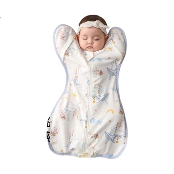 Універсальна піжама-мішок для сну October Crystals Baby Anti-Startle, розмір M, цільний елемент, універсальний, Jinglan Yunmeng