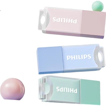 Флеш-накопичувач PHILIPS USB 2.0 64 ГБ, 10 UA-B, кардамоново-зелений, милий креативний комп'ютерний USB-накопичувач для бізнесу, офісу та студентів