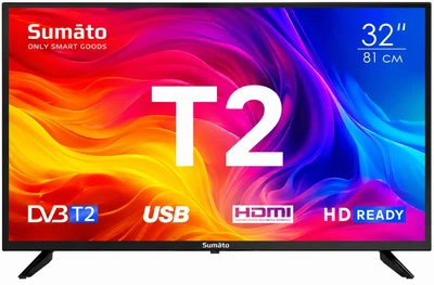 LED телевизор 32" з Т2 Sumato 32HT03