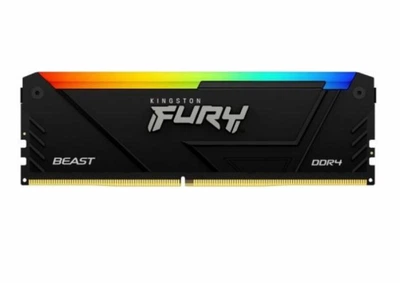 Оперативная память для ПК Kingston Fury Beast RGB DDR4 16GB 3200MHz UDIMM PC4-3200 (KF432C16BB12A/16)