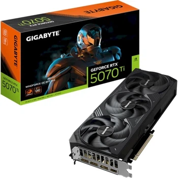 Видеокарта GeForce RTX 5070 Ti, Gigabyte, WINDFORCE OC V2, 16Gb GDDR7 (GV-N507TWF3OCV2-16GD)