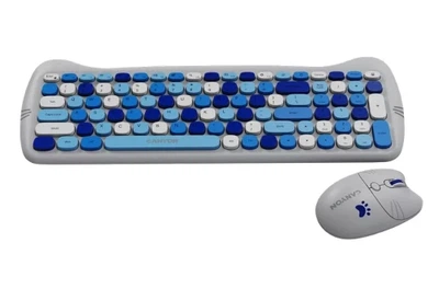 Комплект беспроводной Canyon HSET-W6 "Kitty Edition", Blue (CNS-HSETW6BL)