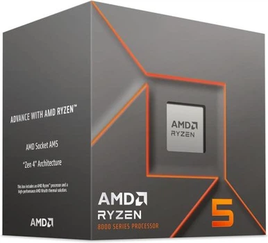 Процессор AMD (AM5) Ryzen 5 8400F, Box, 6x4.2 ГГц (100-100001591BOX)