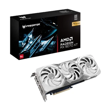 Видеокарта Radeon RX 9070 XT, Acer, PREDATOR OC (White Edition), 16Gb GDDR6 (DP.Z4FWW.P02)