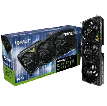 Видеокарта GeForce RTX 5070 Ti, Palit, GamingPro-S, 16Gb GDDR7 (NE7507T019T2-GB2031U)