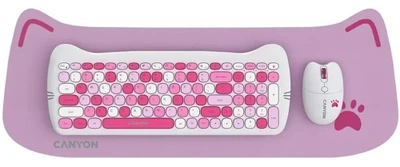 Комплект беспроводной Canyon HSET-W6 "Kitty Edition", Pink (CNS-HSETW6PK)
