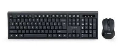 Комплект беспроводной Gembird KBS-WM-03-UA, Black (клавиатура+мышь)