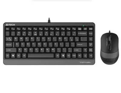 Комплект A4Tech Fstyler F1110 Grey, USB, кабель 1.5м