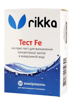 Тест для аквариумной воды Fe (железо) Rikka 50 измерений