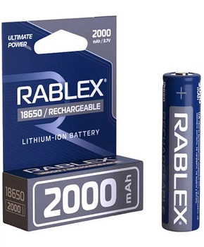 Акумулятор Rablex 18650 2000mAh, 1 шт.
