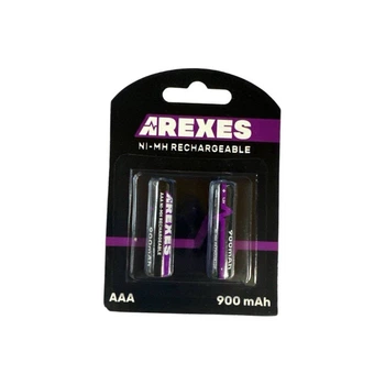 Акумуляторні батарейки AREXES AAA 900mAh R03 1,2V Ni-MH, 2 шт.
