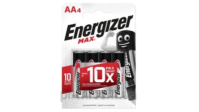Батарейки Energizer MAX AA/LR06, 4 шт.
