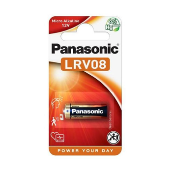 Батарейка алкалінова PANASONIC A23/LRV08, на блістері 1шт