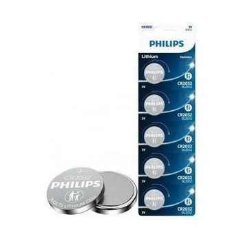 Батарейка літієва PHILIPS CR2032 на блістері 5шт