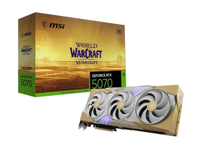Видеокарта MSI GeForce RTX 5070 12G World of Warcraft MIDNIGHT LIGHT EDITION OC (912-V532-260)