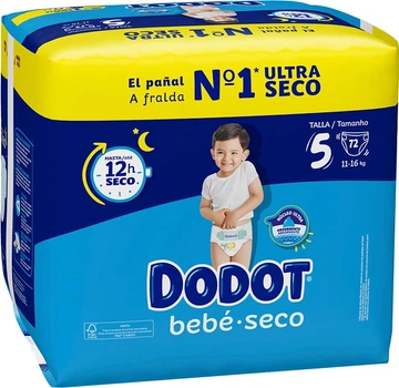 Pieluchy Dodot Etapas Rozmiar 5 11-16 kg 72 szt (8006540618660)